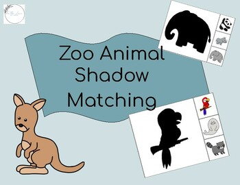 Preview of Zoo Animal Shadow Matching | Visual Discrepancy | Low Prep