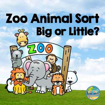 Zoo Animal Sort: Big or Little by Preschool in Paradise | TPT