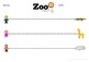 zoo animal tracing lines worksheets color and black and