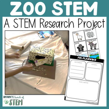 Preview of Zoo Animals: A STEM Research Project | {Digital & Print}