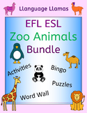 Zoo Animals Activities, Puzzles, Word Wall, Bingo, Go Fish