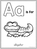Zoo Animals Alphabet Coloring Pages