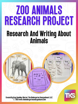 Zoo Animals Research And Writing Project! by Kindergarten Smorgasboard