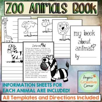 Preview of Zoo Animals Book