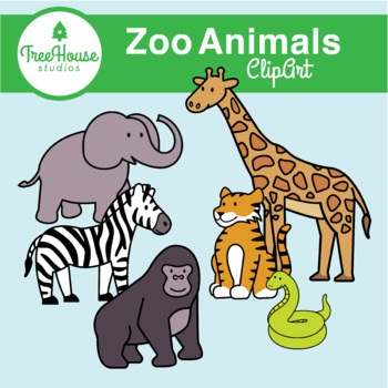 Preview of Zoo Animals Clip Art
