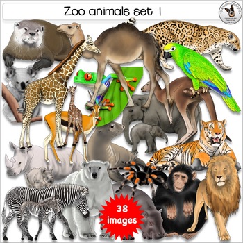 Preview of Zoo Animals Clip Art