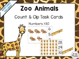 Math Task Cards | Count and Clip Numbers 1-30