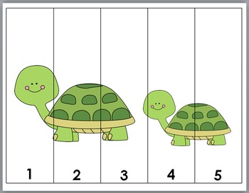Zoo Math Number Puzzles 1-10 - Zoo Animals
