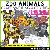 Zoo Animals Crafts Informative Writing BUNDLE | Informatio