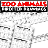 Zoo Animals Directed Drawing Coloring Pages