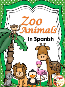 Preview of Zoo Animals In Spanish