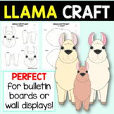 Zoo Animals LLAMA or ALPACA Printable Craft Project