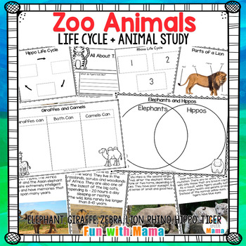 zoo worksheets printable teaching resources teachers pay teachers