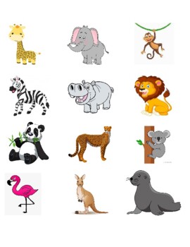 Zoo Animals Clip Art Teaching Resources | TPT