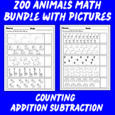 Zoo Animals Math Bundle Counting 10 20 Addition Subtractio