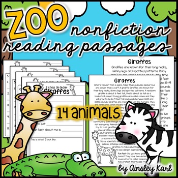 Animal Reports using Zoo Pals by Hefty  Animal report, Reading projects,  School fun