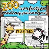 Zoo Animals - Non-Fiction, No Prep, Leveled Passages + gra
