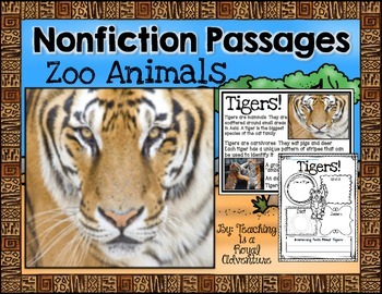 Preview of Zoo Animal Nonfiction Passages