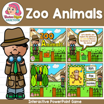 Zoo Animals PowerPoint Game by Teacher Rizza's Gametoon | TPT