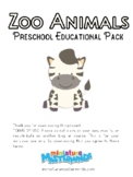 Zoo Animals Preschool Educational Pack
