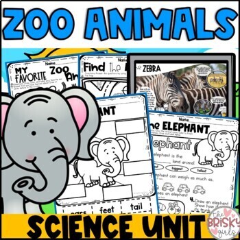 Preview of Zoo Animals Preschool | Zoo Animals Unit | Zoo Animals Printable Worksheets