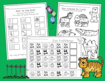 zoo animals in kindergarten science literacy and math activities