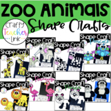 Zoo Animals Shape Crafts Bundle