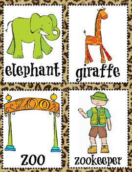 Zoo Animals Syllable Sort (1, 2 and 3 Syllables) by Elena Ortiz | TpT