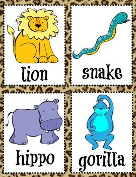 Zoo Animals Syllable Sort (1, 2 and 3 Syllables) by Elena Ortiz | TPT