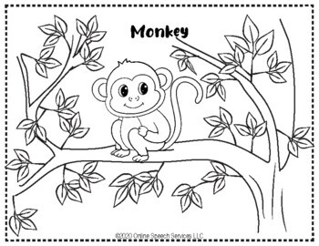 Download Zoo Animals Themed Coloring Worksheets for Preschool and ...