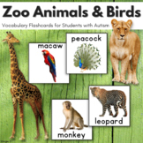 Zoo Animals Vocabulary Cards Autism Visuals Nonverbal Comm