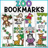 Zoo Bookmarks - Color Your Own Printable Bookmark Template