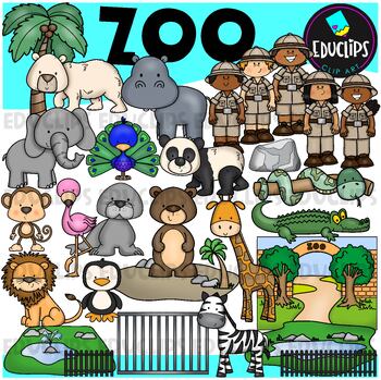Preview of Zoo Clip Art Set {Educlips Clipart}