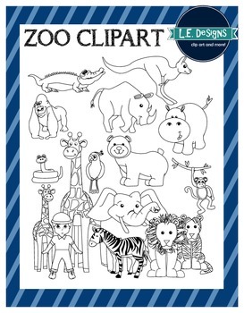 zoo clipart by le designs teachers pay teachers