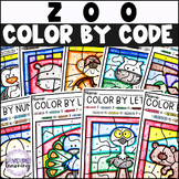 Zoo Color by Codes - Zoo Color by Numbers 1-10 & 11-20 - Z
