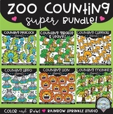 Zoo Counting Clipart SUPER Bundle!