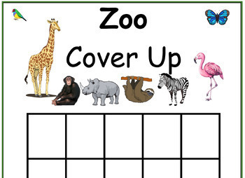 Preview of Zoo Cover Up Counting Mat