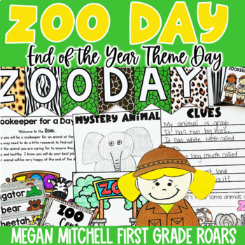 Preview of Zoo Day End of the Year Theme Day Activities Countdown to Summer