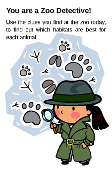 Preview of Zoo Detective: Learning about Habitats