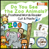 Zoo Animals Cut & Paste Emergent Reader (Distance Learning)