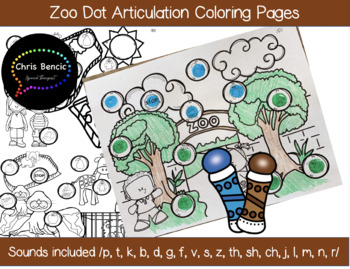 Zoo Dot Articulation Coloring Sheets By Chris Bencic Tpt