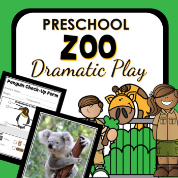 Preview of Zoo Dramatic Play Preschool Pretend Play Pack
