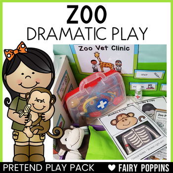 Preview of Zoo Dramatic Play Printables Pack | Pretend Play, Zoo Animals