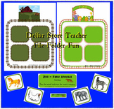 Zoo / Farm Animal Sort Center Game for Preschool and Kindergarten