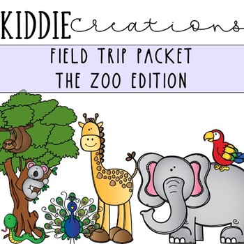 Preview of Zoo Field Trip Activity Packet and Worksheets