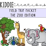 Zoo Field Trip Activity Packet and Worksheets