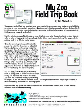 zoo field trip book