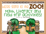 Zoo Field Trip Math, Literacy and Field Trip Activities