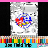 Zoo Field Trip Poster Activity : Doodle Style Writing Orga