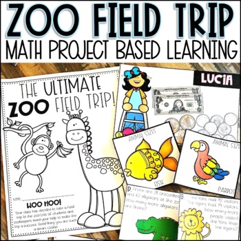 Preview of Project Based Learning Math Project | Zoo Field Trip Activities